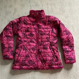 The North face pink and black reversible girls jacket.